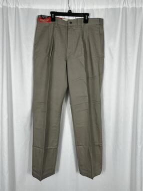 Lee Stain Resistant Khakis Comfort Waist Olive Pants 36x30